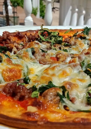 Una foto de Pizza queso cottage (keto)