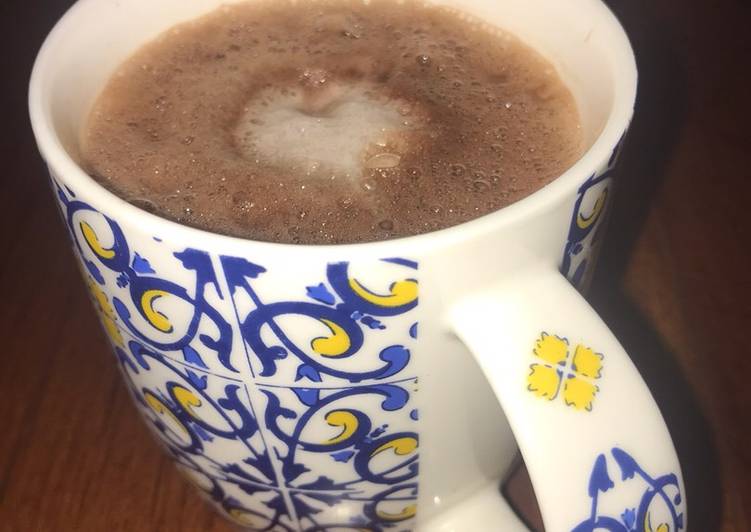 Chocolate caliente para el frío