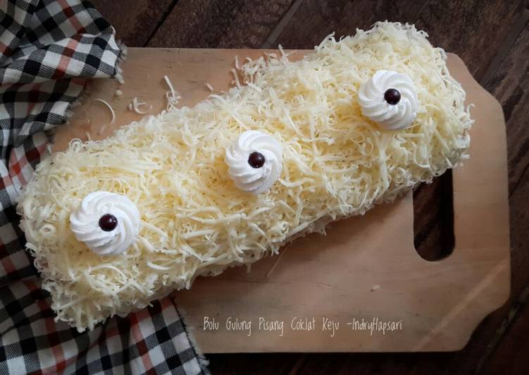 Bolu Gulung Pisang Coklat Keju