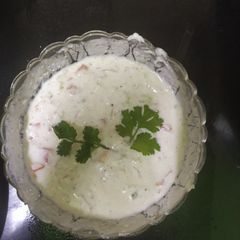 A picture of Vegetable dahi raita.