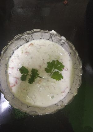 A picture of Vegetable dahi raita.