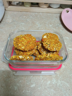 Una foto de Hamburguesas de calabaza y avena 🎃 lekué + horno🎃
