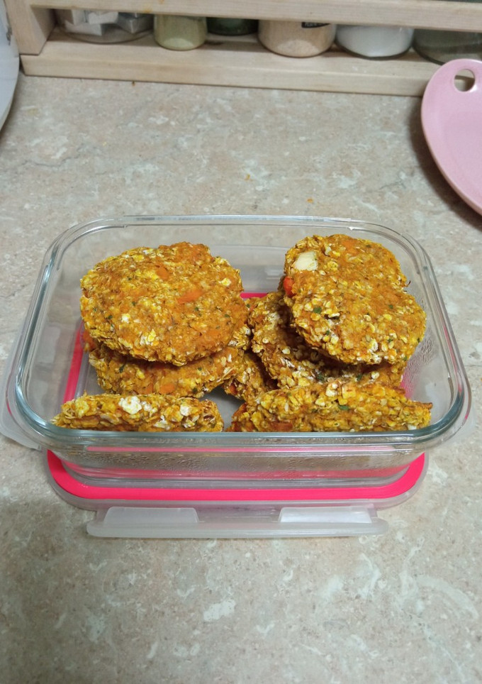Una foto de Hamburguesas de calabaza y avena 🎃 lekué + horno🎃