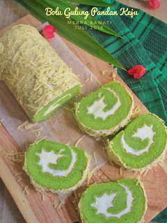 Foto resep Bolu Gulung Pandan Keju Ekonomis