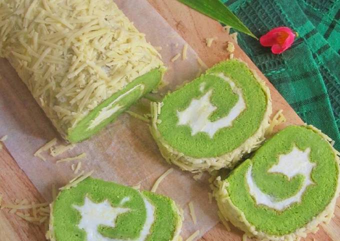 Bolu Gulung Pandan Keju Ekonomis