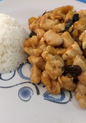Una foto de Pollo en miel (mermelada) de maracuya