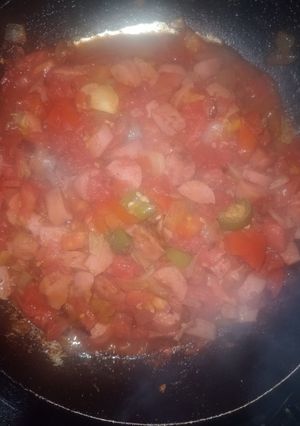 Una foto de Salchichas a la mexicana #1.2🇲🇽🍅