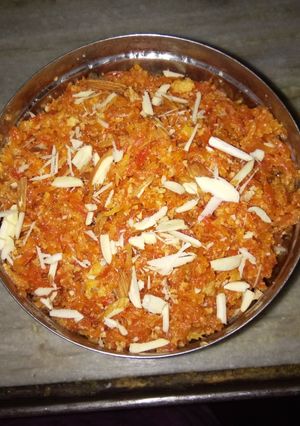 A picture of Gajar ka halwa.