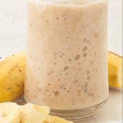 A picture of Title: banana pineapple smoothie.
