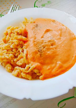 Sertésszelet vadas mártással recept fotója