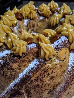 Una foto de ROSCA De Bollitos,🎄 rellena de Crema Pastelera...!