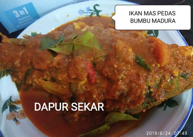 Bahan mengolah Ikan Mas Pedas Bumbu Madura yang Sempurna