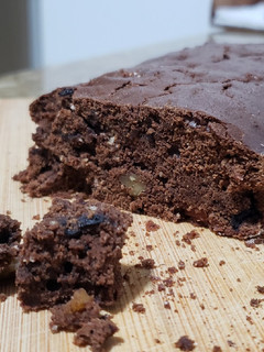 Una foto de Brownie con mucho chocolate