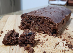 Una foto de Brownie con mucho chocolate