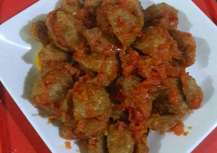 Balado bakso