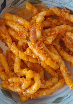 Foto di Fusilli al Ferretto con ragù vegetale..;