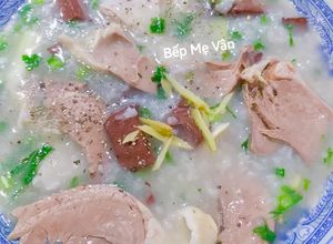 Hình của món Cháo lòng tim,lưỡi và huyết.