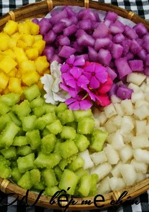 Hình của món Mứt dừa viên.