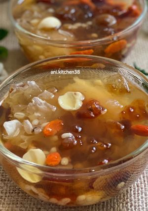 Foto resep Peach gum dessert/cheng teng