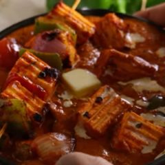 A picture of Authentic Paneer Tikka Masala curry.