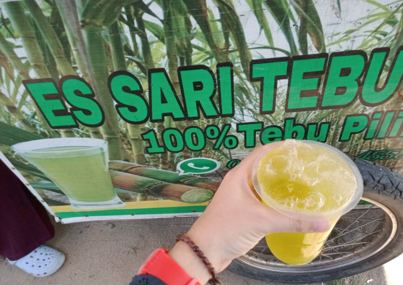 Es sari tebu murni abang gerobak