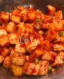 Kimchi củ cải hàn quốc - công thức maangchi