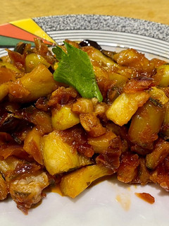 Una foto de Caponata de berenjenas