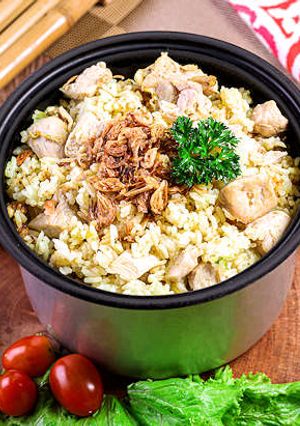 Foto resep Resep Nasi Ayam Kalasan Rice Cooker