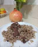 Sepia al vino con arroz