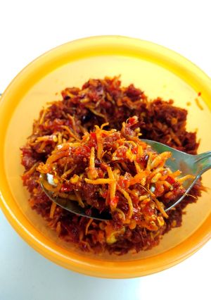 Foto resep Sambal teri kering super pedas