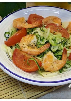 Hình của món Zucchini Spaghetti (Mỳ spaghetti bí ngòi) #cleaneating.