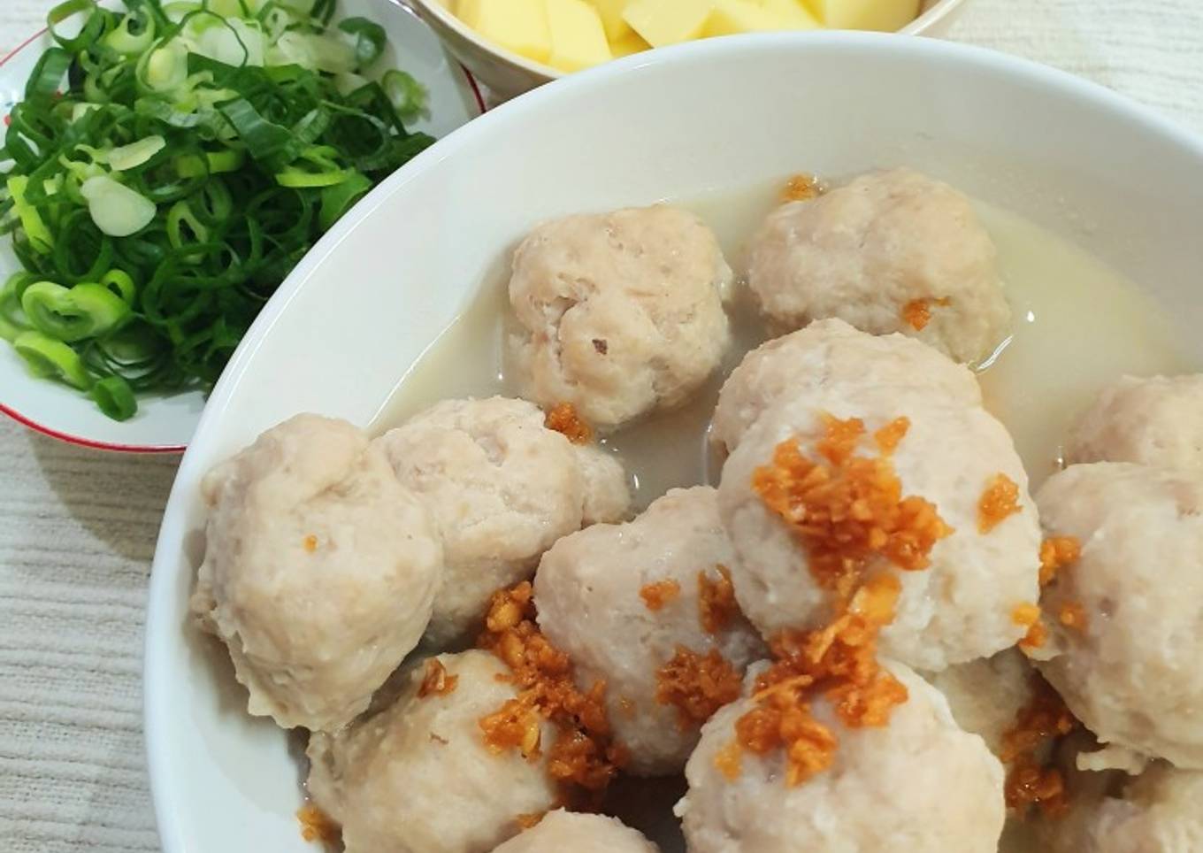 Tori Baitan Miso Sup/baso ayam ala Jepang