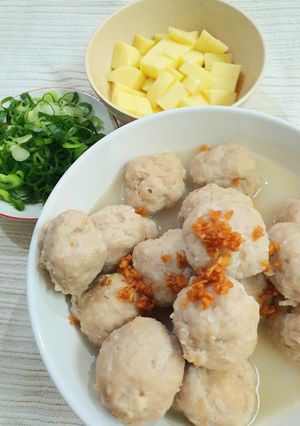Foto resep Tori Baitan Miso Sup/baso ayam ala Jepang