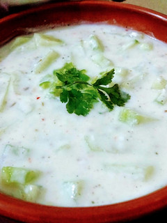 A picture of Cucumber Raita.