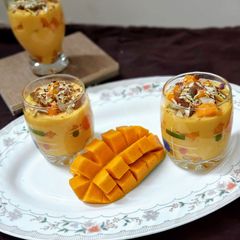 A picture of Mango Mastani (Kesar Mastani).