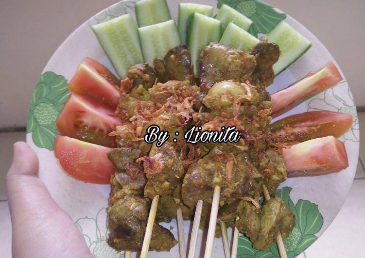 Resep: Sate Ungkep Kuning Ati Ampela DEBM yang Enak