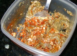 Una foto de Pasta de berenjenas quemadas con pimentón y anís
