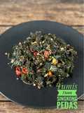 Tumis Daun Singkong Pedas (Vegan)