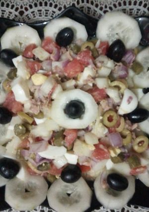 صورة لوصفة سلاطة مشكلة