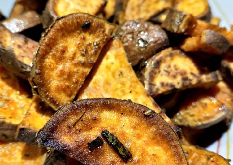 Patate americane al forno al profumo dei pini