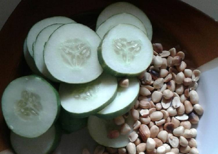 Recipe of Ultimate Cucumber et ground nut