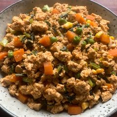 A picture of Vegan Tofu & Vegetable Soboro with Gochujang.