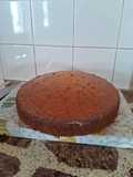 Bizcochuelo granizado con sabor a chocolate