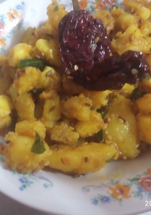 A picture of Aloo ki sabji.