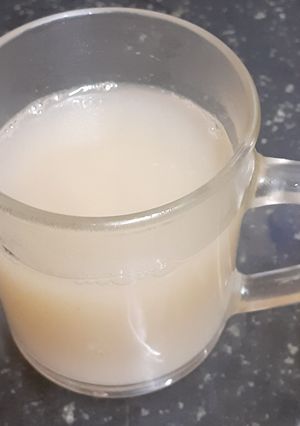 A picture of Bran Flour Kadha (Soup).