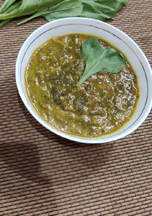 A picture of Sindhi Sai Bhaji (Dal Palak).