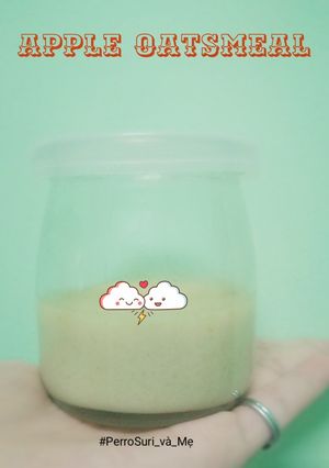 Hình của món Steamed Apple oatsmeal - Bánh táo yến mạch hấp.