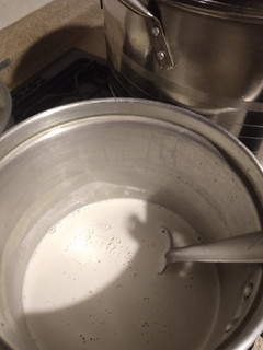 Una foto de Atole de mazapán