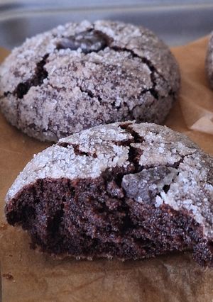 Una foto de Galletas Craqueladas de brownie