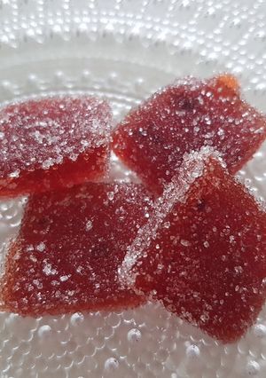 Une photo de Pâte de fruits à la fraise